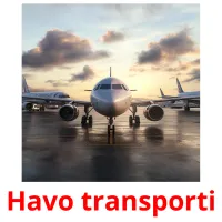 Havo transporti cartões com imagens