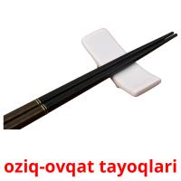 oziq-ovqat tayoqlari card for translate