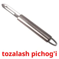 tozalash pichog'i flashcards illustrate