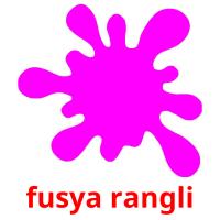fusya rangli flashcards illustrate