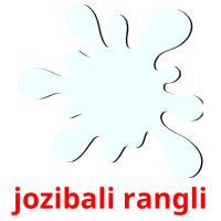jozibali rangli picture flashcards