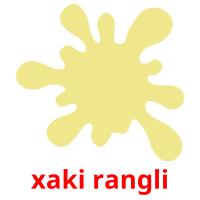 xaki rangli flashcards illustrate