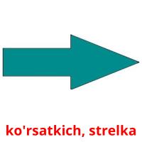 ko'rsatkich, strelka cartões com imagens