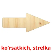 ko'rsatkich, strelka ansichtkaarten