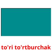 to'ri to'rtburchak picture flashcards