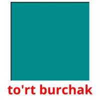 to'rt burchak flashcards illustrate