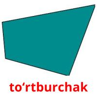 toʻrtburchak flashcards illustrate