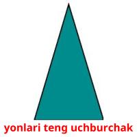 yonlari teng uchburchak flashcards illustrate