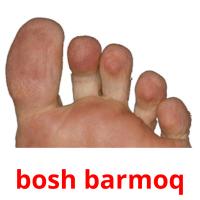bosh barmoq picture flashcards