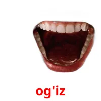 og'iz Bildkarteikarten