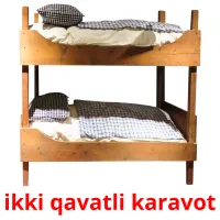 ikki qavatli karavot Tarjetas didacticas