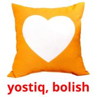 yostiq, bolish Bildkarteikarten