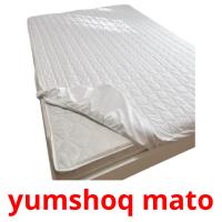 yumshoq mato flashcards illustrate