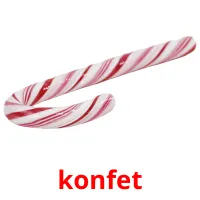 konfet flashcards illustrate