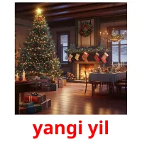 yangi yil flashcards illustrate