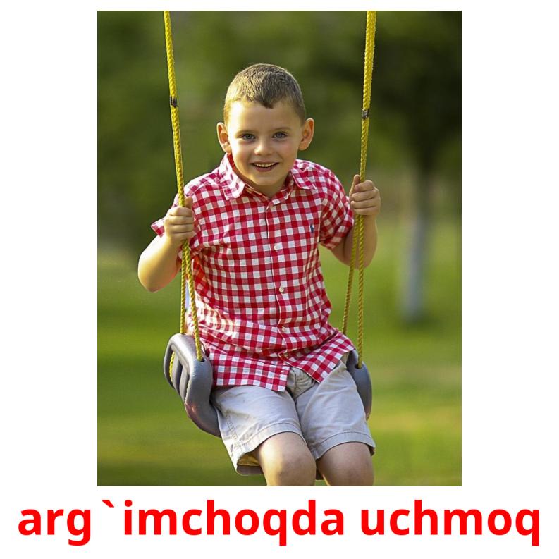 arg`imchoqda uchmoq picture flashcards