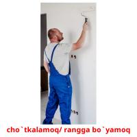 cho`tkalamoq/ rangga bo`yamoq picture flashcards