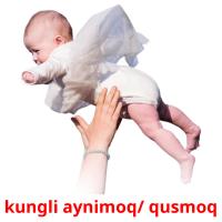 kungli aynimoq/ qusmoq picture flashcards