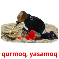 qurmoq, yasamoq Tarjetas didacticas