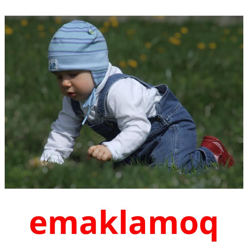 emaklamoq flashcards illustrate