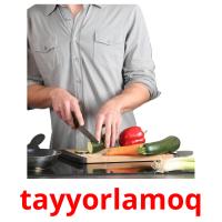 tayyorlamoq flashcards illustrate