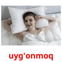 uyg'onmoq picture flashcards