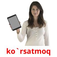 ko`rsatmoq picture flashcards