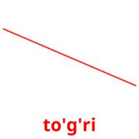 to'g'ri picture flashcards