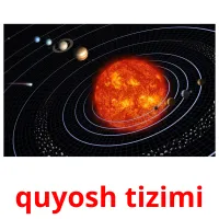 quyosh tizimi cartões com imagens