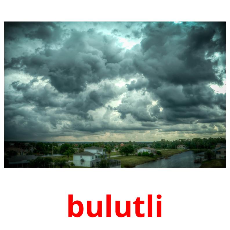 bulutli picture flashcards