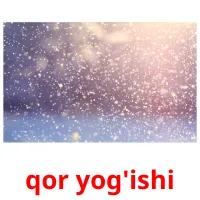 qor yog'ishi Tarjetas didacticas