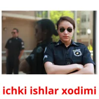 ichki ishlar xodimi Bildkarten f�r Kinder