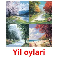 Yil oylari Bildkarteikarten