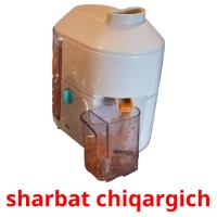 sharbat chiqargich Tarjetas didacticas