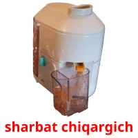 sharbat chiqargich flashcards illustrate