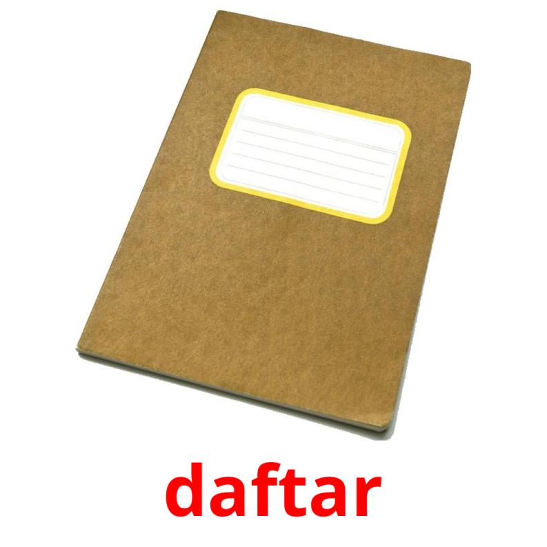 daftar picture flashcards