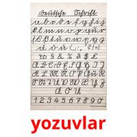 yozuvlar flashcards illustrate