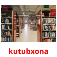 kutubxona picture flashcards