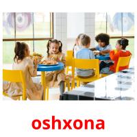 oshxona flashcards illustrate