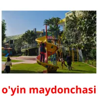 o'yin maydonchasi picture flashcards