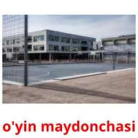 o'yin maydonchasi picture flashcards