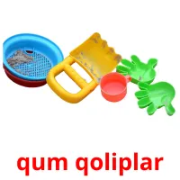 qum qoliplar picture flashcards