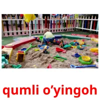 qumli o’yingoh picture flashcards