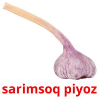 sarimsoq piyoz picture flashcards