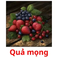 Quả mọng flashcards illustrate