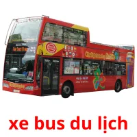 xe bus du lịch Bildkarteikarten