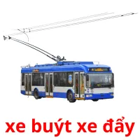 xe buýt xe đẩy Bildkarteikarten