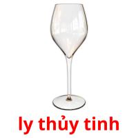 ly thủy tinh picture flashcards