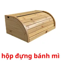 hộp đựng bánh mì flashcards illustrate