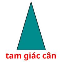 tam giác cân card for translate